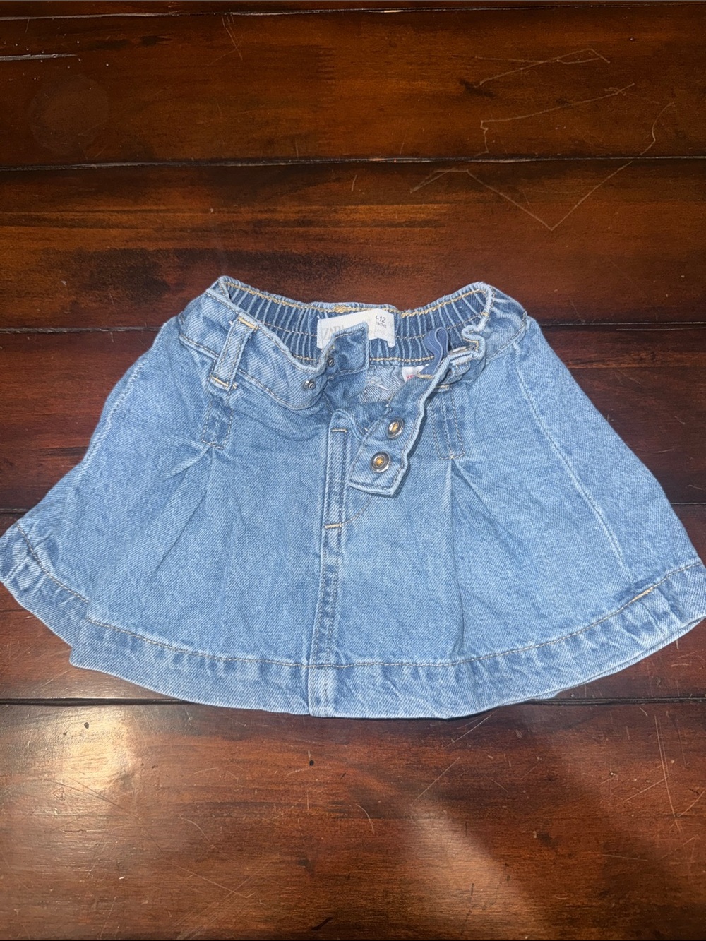 Zara Light Blue Girls Denim Skirt